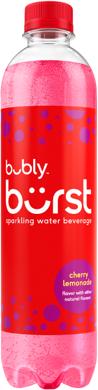 Bubly Burst cherry flavor, a Honickman Companies product of the New York Pepsi location